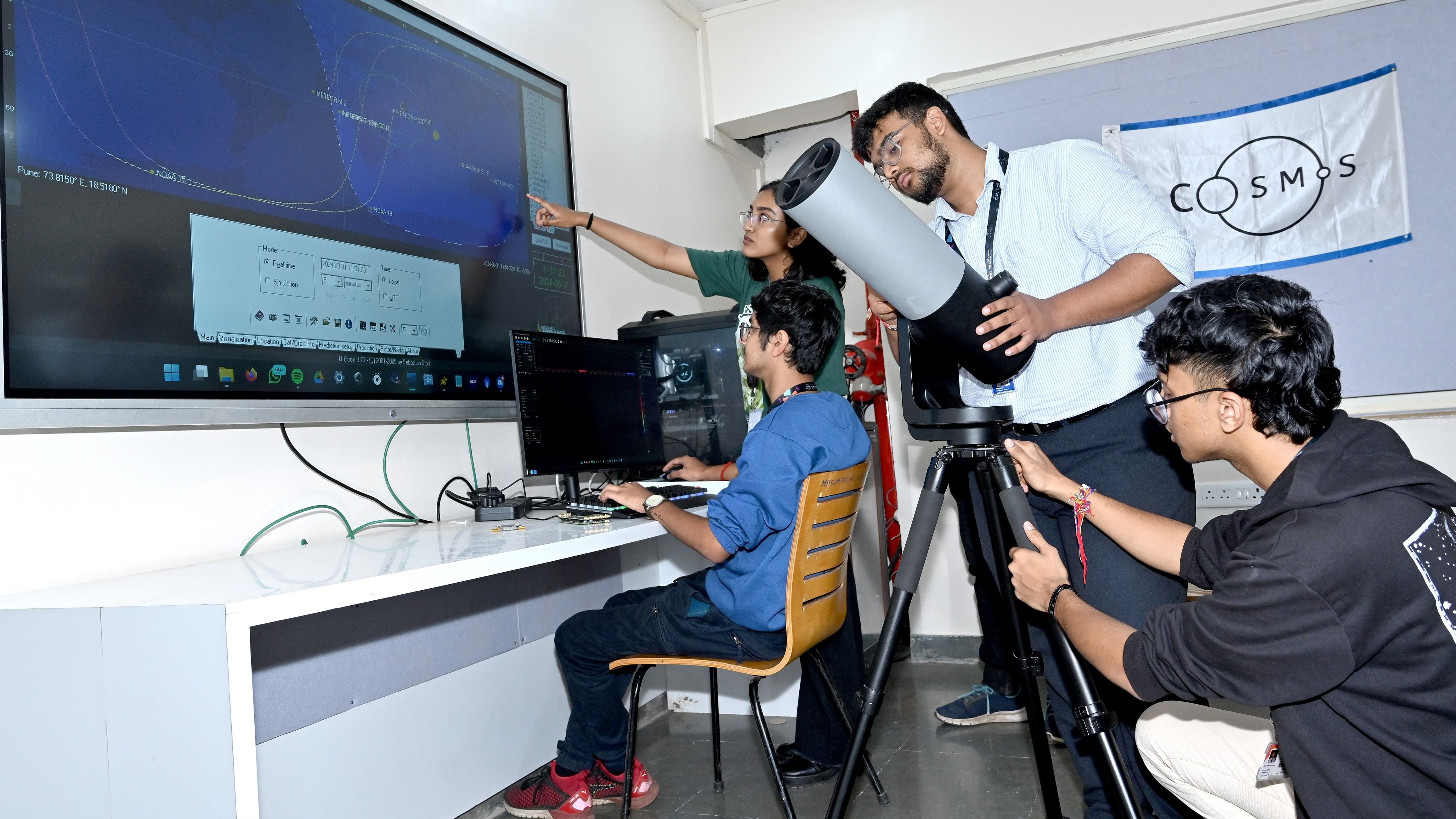 <div class="paragraphs"><p>The students are also preparing to upload data to various satellites as part of hands-on learning experience.</p></div>